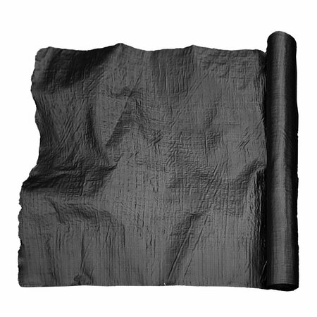 ALEKO 4 x 250 ft. Non-Woven Spun Weed Barrier Fabric, Black NWM4x250-UNB